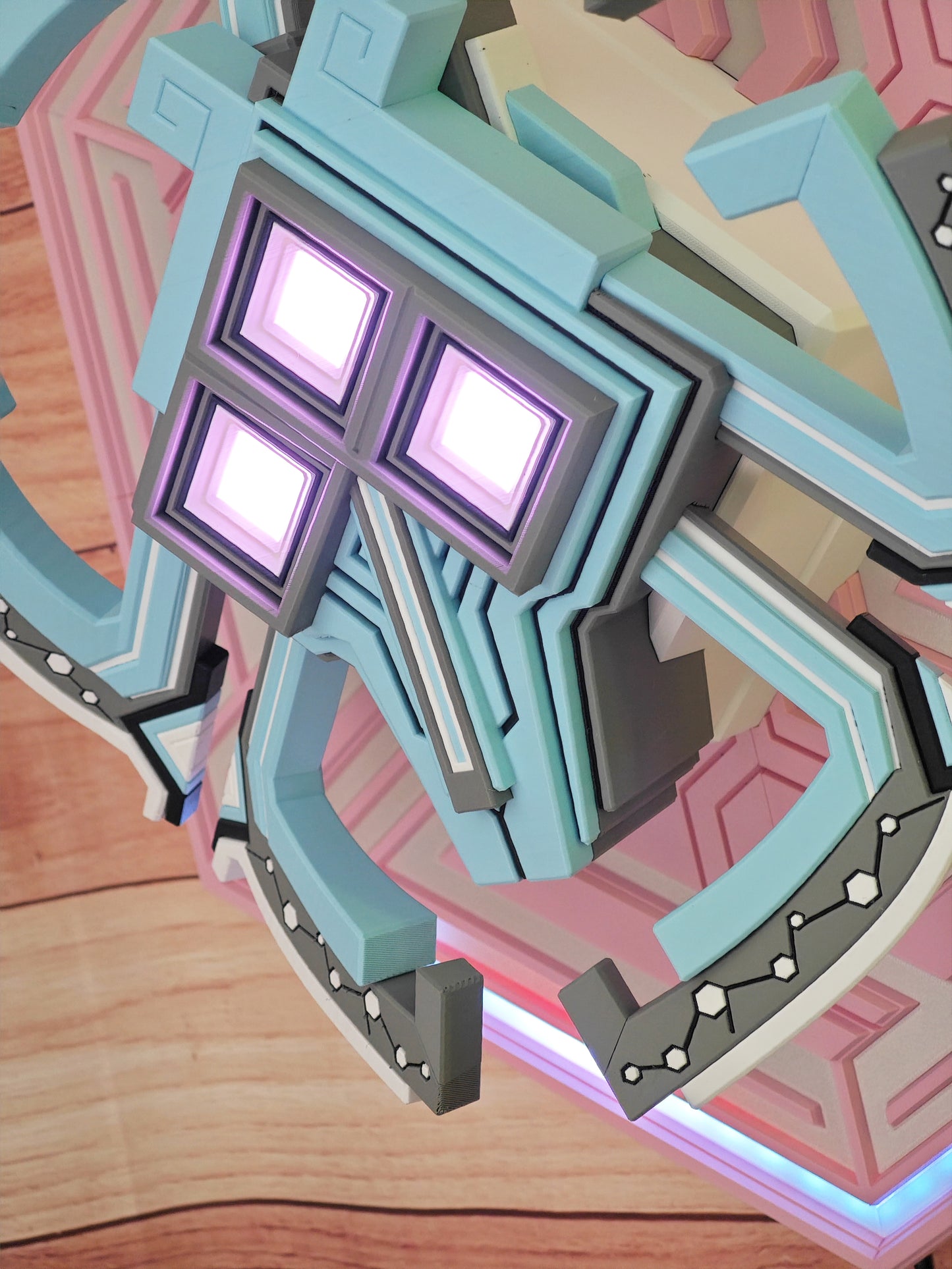 PRIDE 🏳️‍⚧️ RAFFLE TICKET : Transgender flag colored Nomai Mask - Outer Wilds