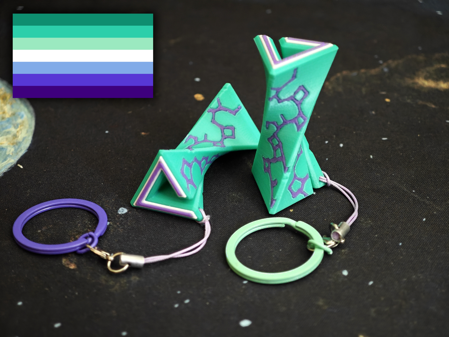 PRIDE 🏳️‍🌈 Scroll Keychain - Outer Wilds