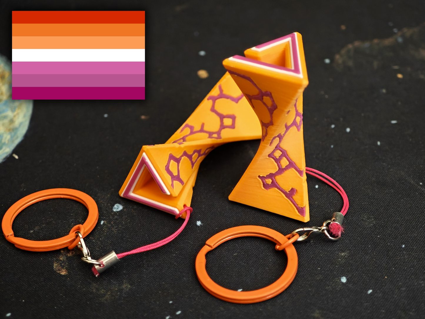 PRIDE 🏳️‍🌈 Scroll Keychain - Outer Wilds