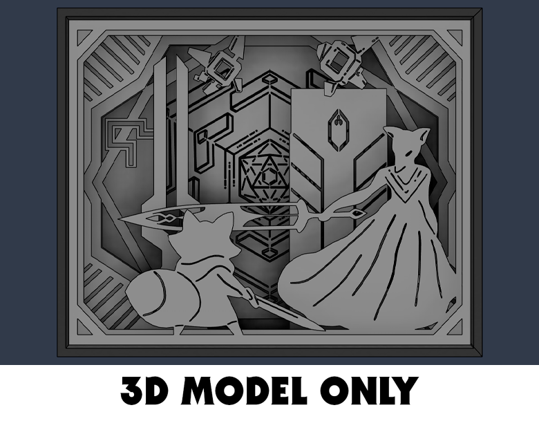 Modèle 3D - Lightbox TUNIC