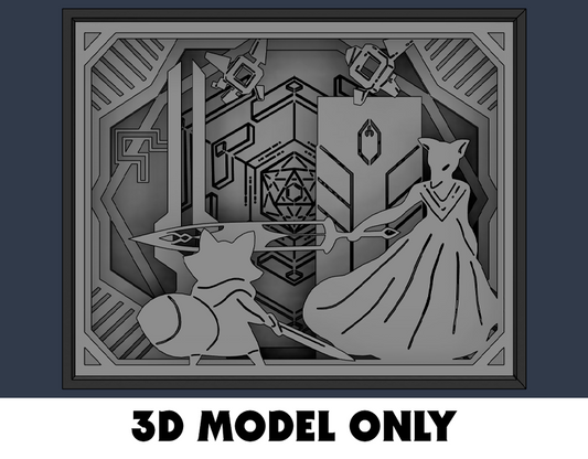 Modèle 3D - Lightbox TUNIC