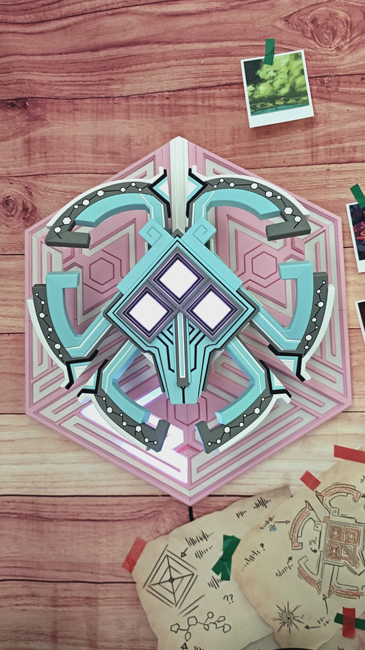 PRIDE 🏳️‍⚧️ RAFFLE TICKET : Transgender flag colored Nomai Mask - Outer Wilds
